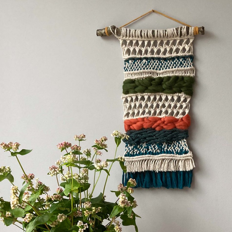 Macra-weave wall hanging